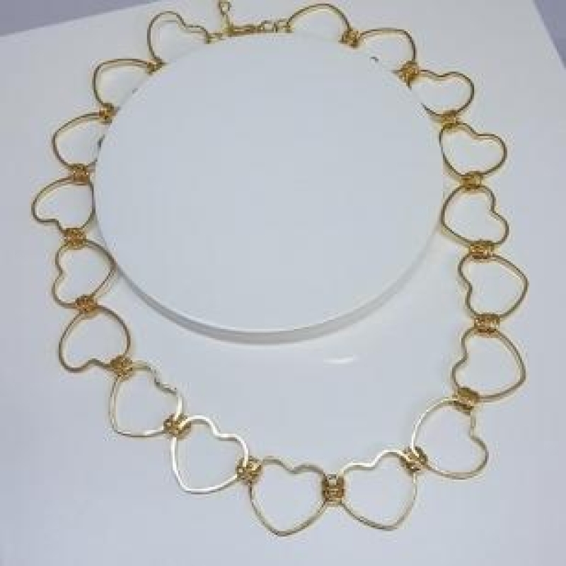 Choker Corações Vazados