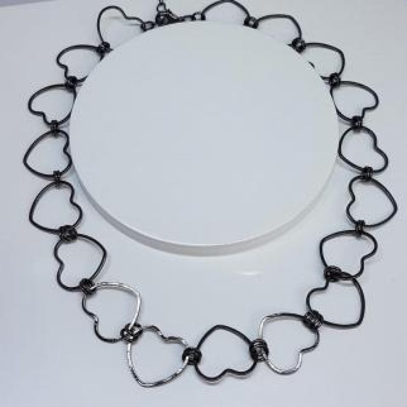 Choker Corações Vazados G