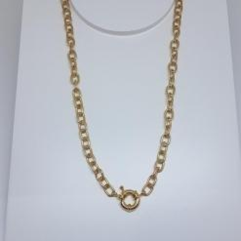 Choker Correntaria Fecho Boia 40cm 