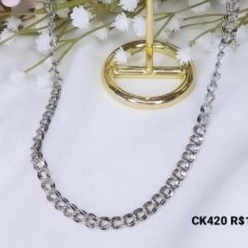 Choker Corrente Grumet Elo Duplo R