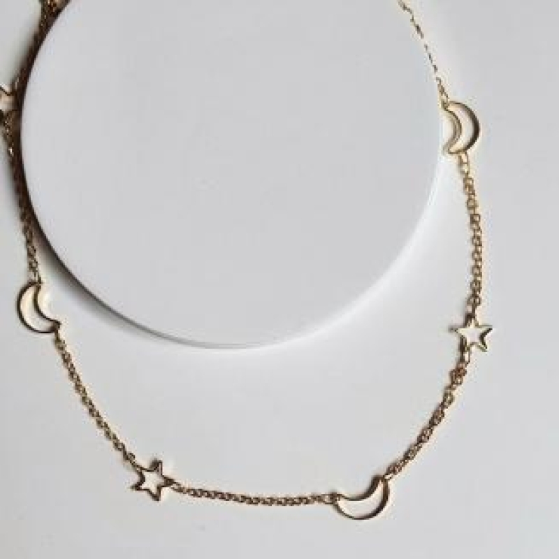 Choker Lua e Estrela Vazada 