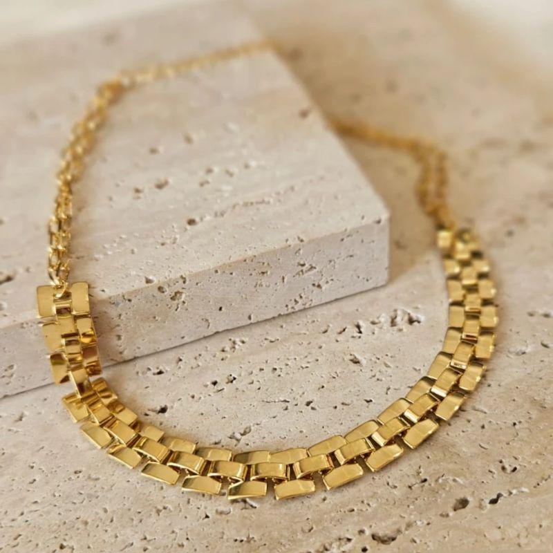 Choker Malha de Relógio