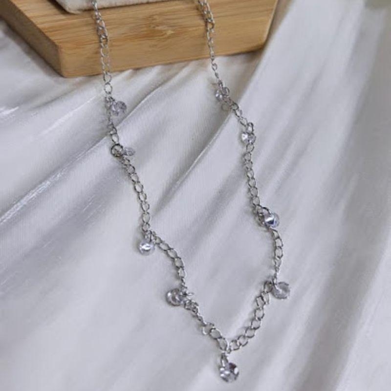 Choker Nove Zirconias Penduradas