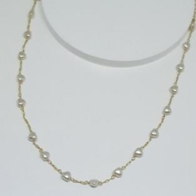 Choker Perola Coração