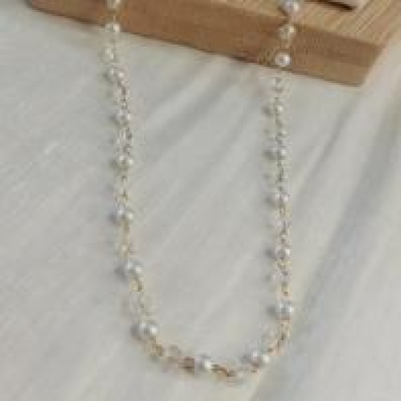 Choker Perolas e Cristais