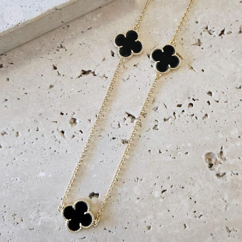 Choker Van Cleef Negro 40cm