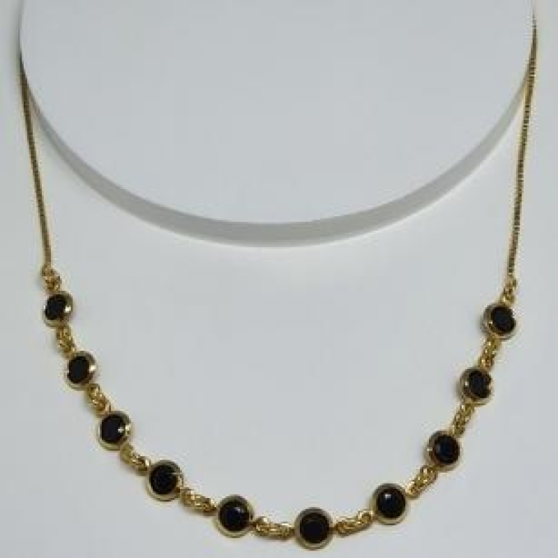 Choker Zirconias Negras