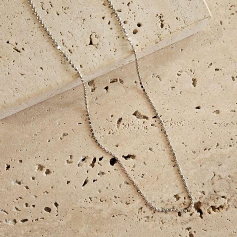 Gargantilha Bolinhas Amassadas 50cm