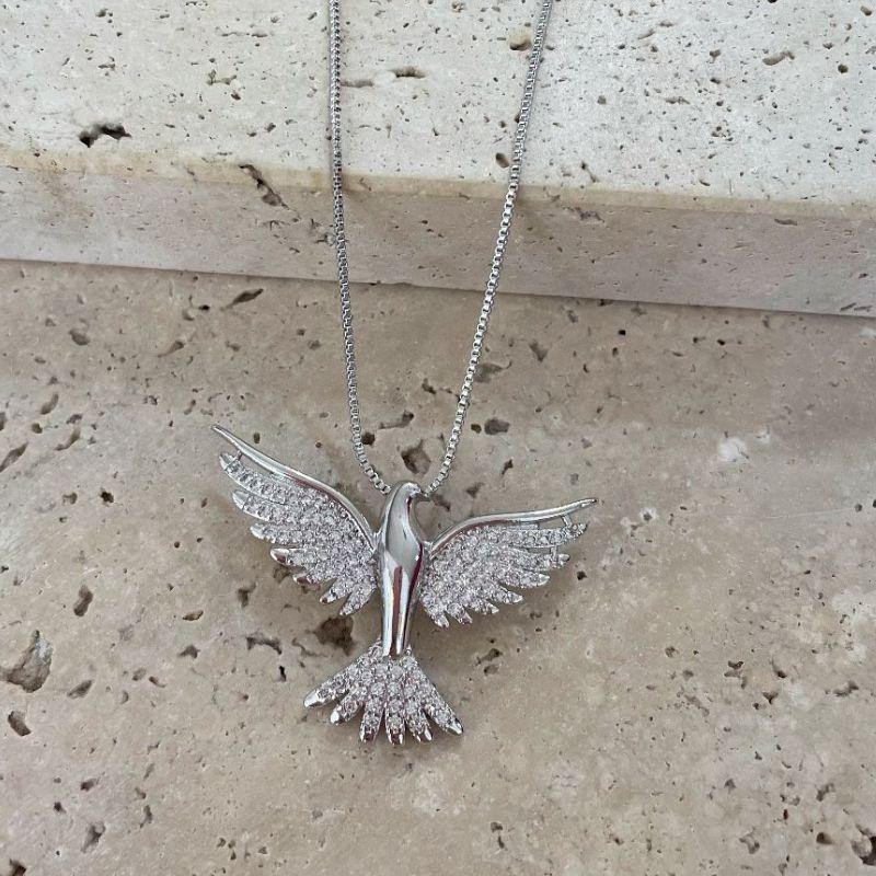 Gargantilha Espirito Santo Cravejado Gde 45cm