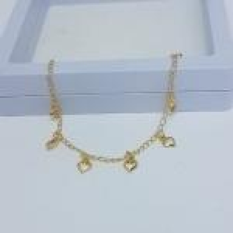 Pulseira Corações Vazados 15cm