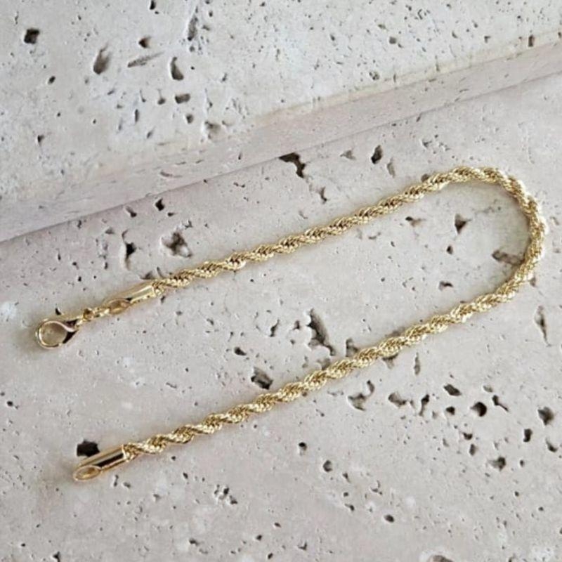 Pulseira Cordão Baiano 18cm - 3mm