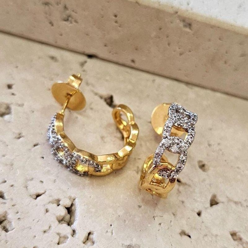 Brinco Argola Cartier com Aplique