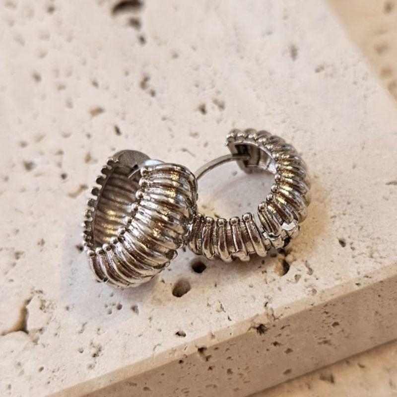 Brinco Argola Riscada Grossa