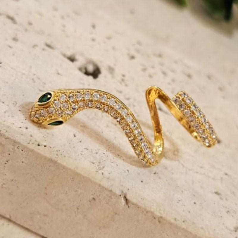 Brinco Cobra Cravejada Só um lado