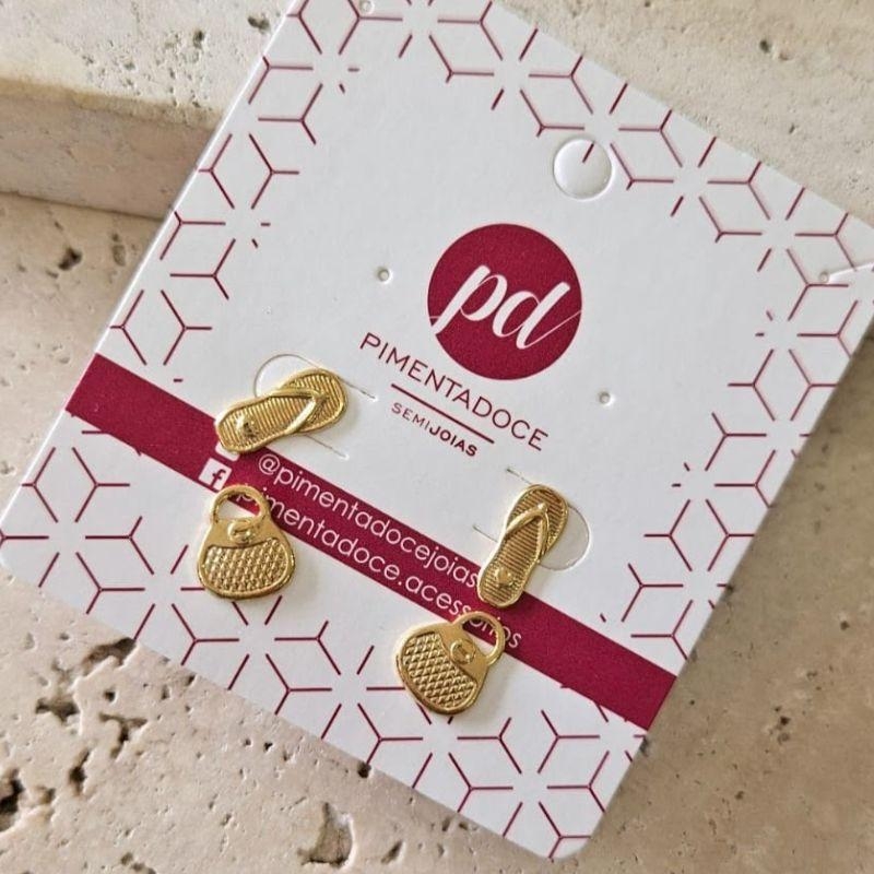 Brinco Dupla Chinelo/Bolsa