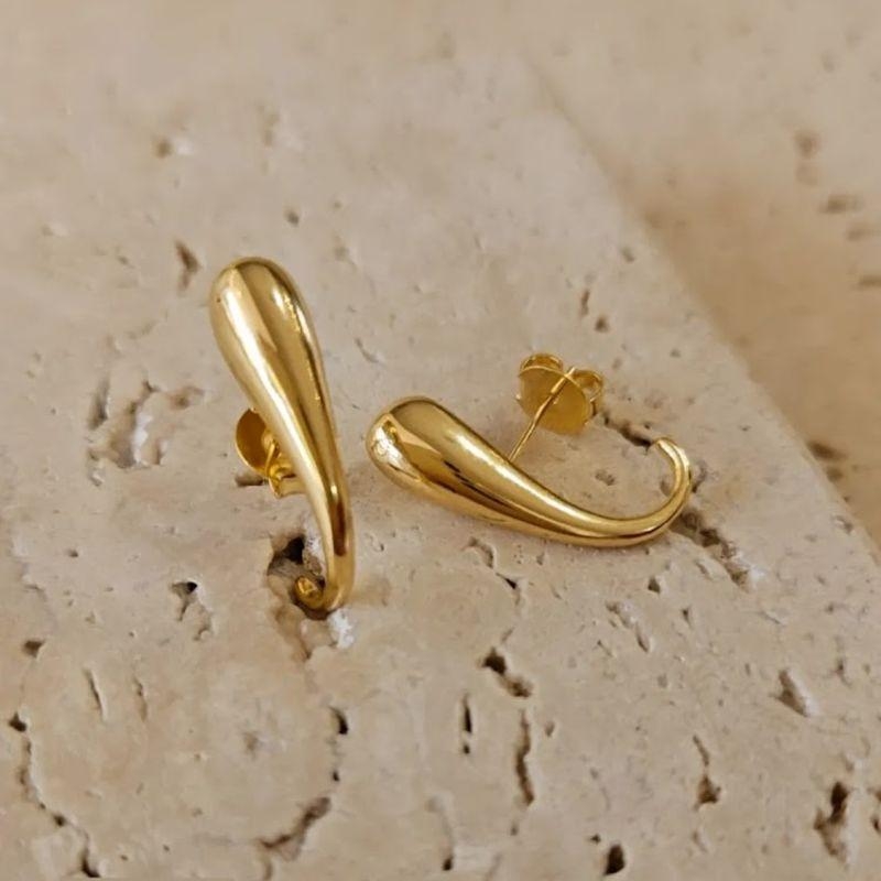 Brinco Gota Invertida Encaixe