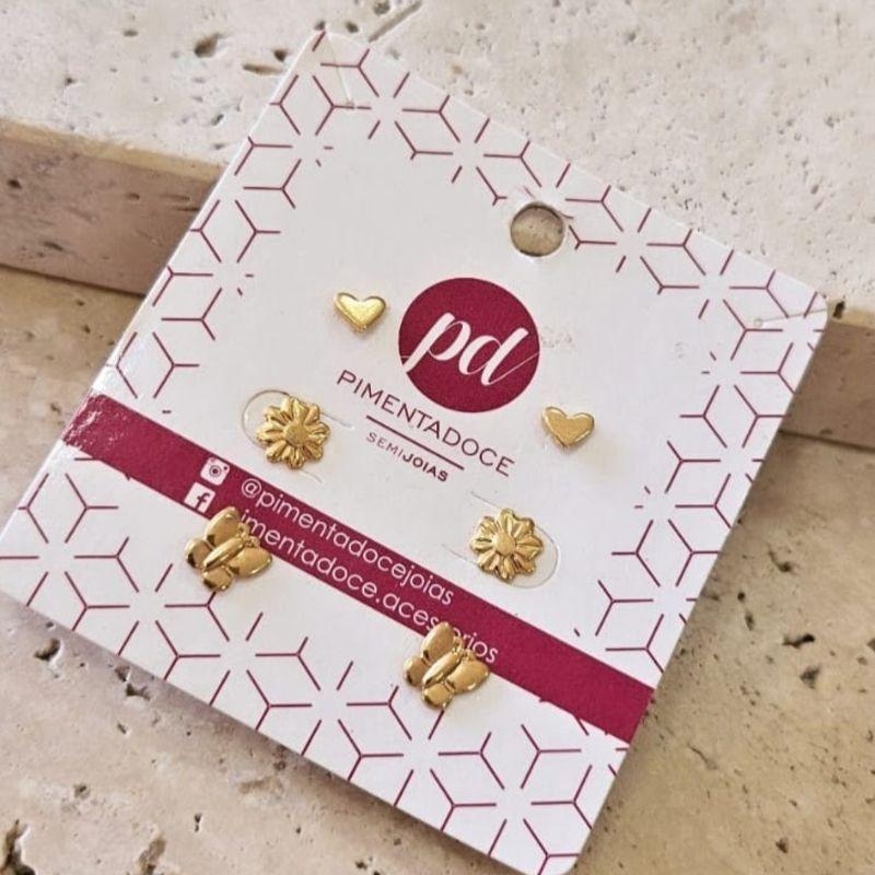 Brinco Trio Borboleta