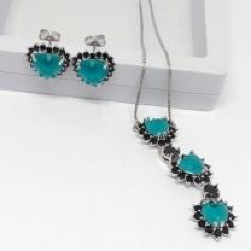 Conjunto Coração Turmalina Paraiba