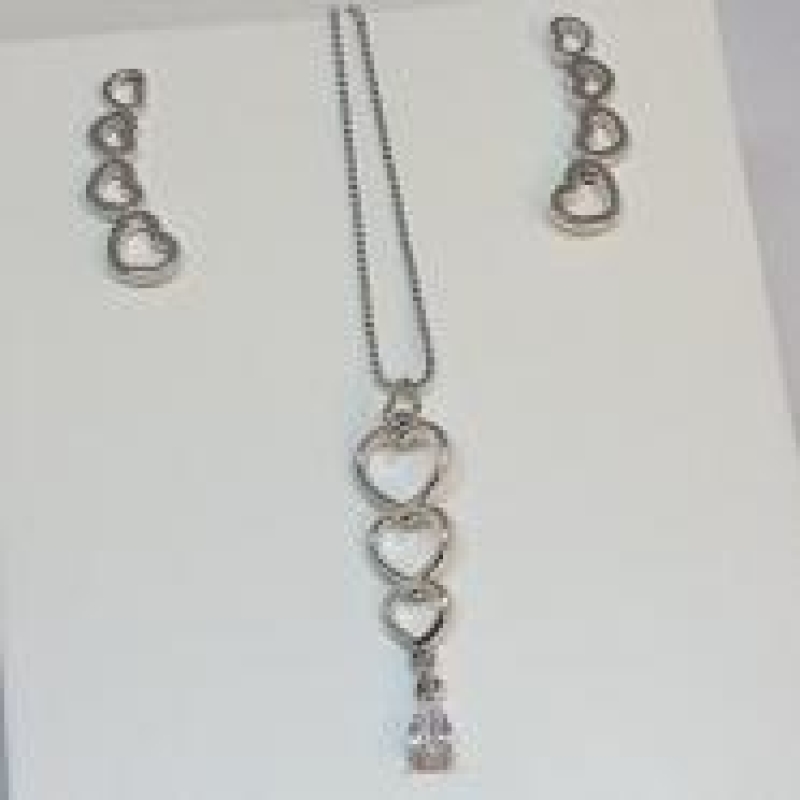 Conjunto Corações Vazado R