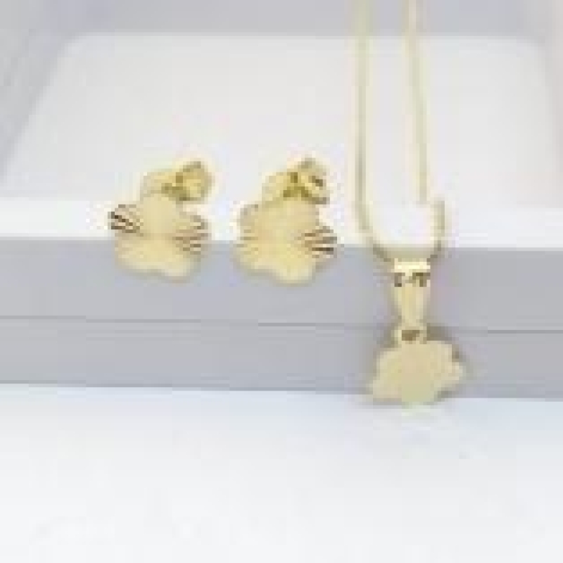 Conjunto Flor Chapa Riscada