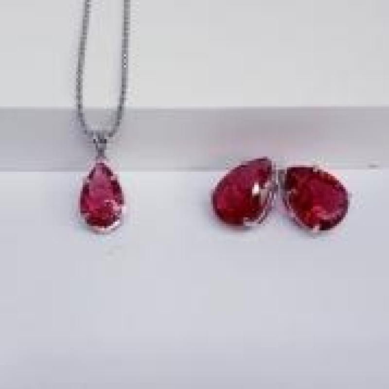 Conjunto Gota Rubi Fusion