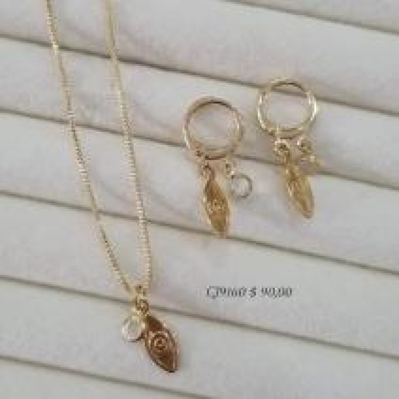 Conjunto Olho Grego com Zirconia