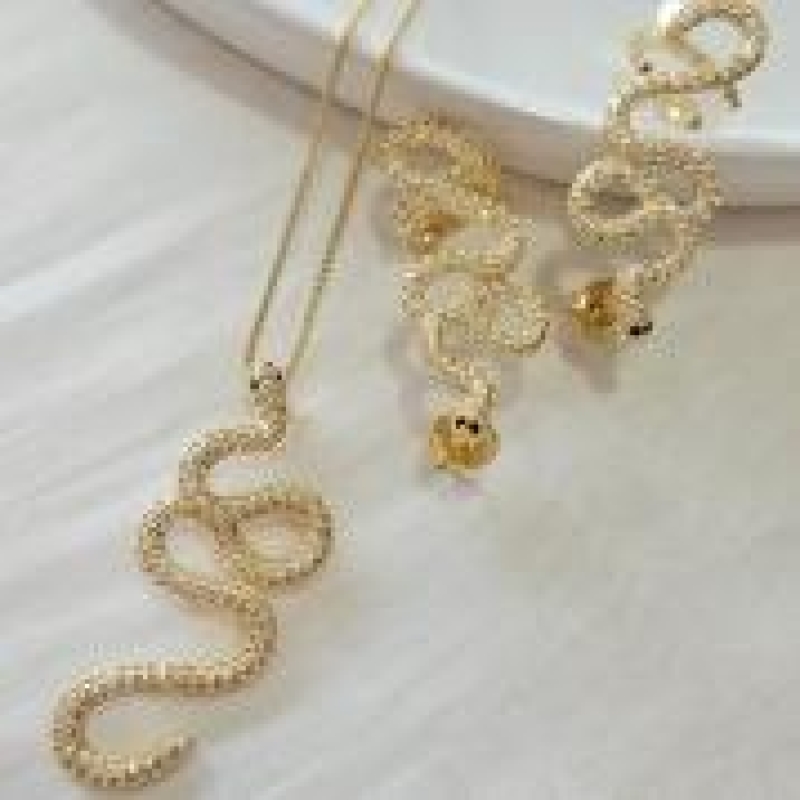 Conjunto Serpente Cravejada 