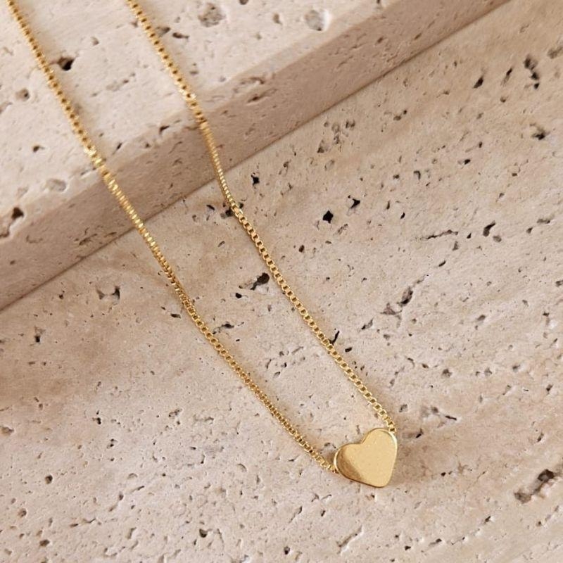 Gargantilha Coração Cheio 45cm