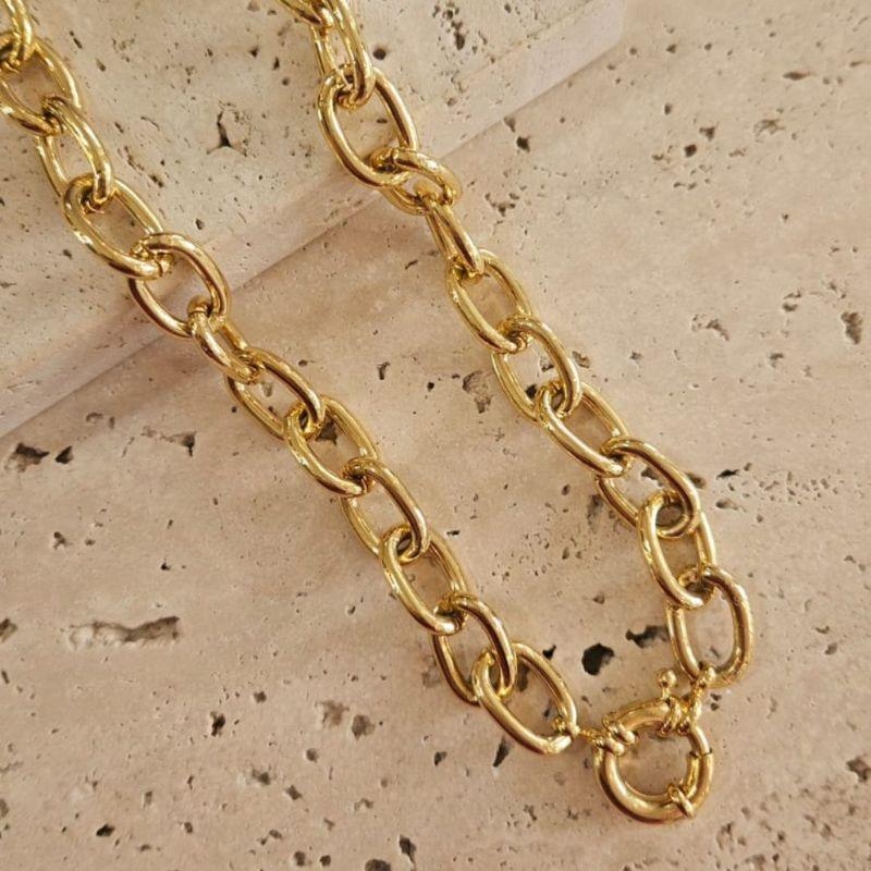 Choker Correntaria Fecho Boia 40cm