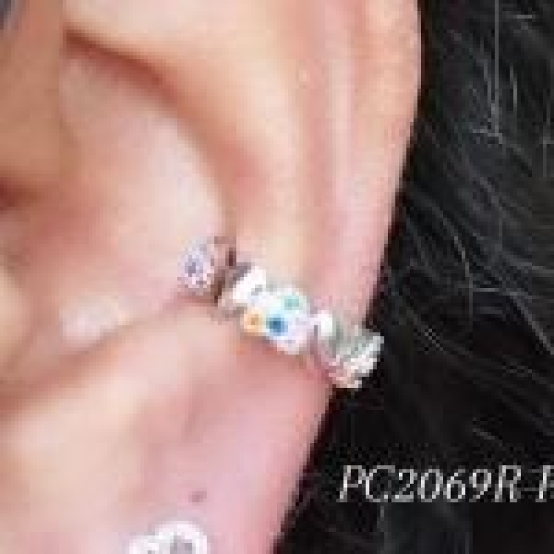 Piercing  Coração Cravejado e Liso Colors