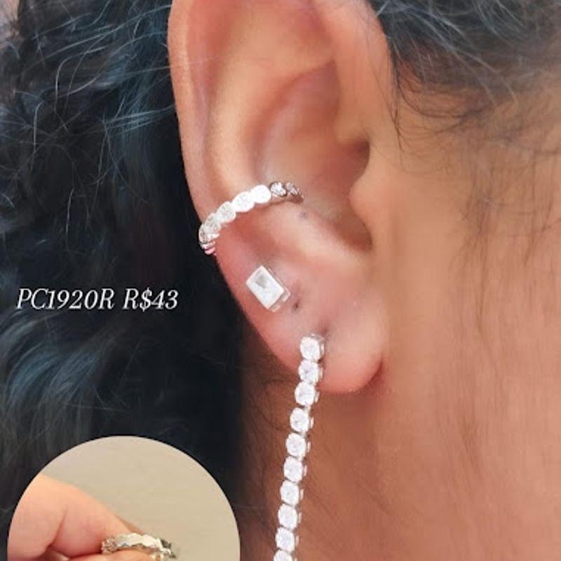 Piercing Corações Peq com Zirconia