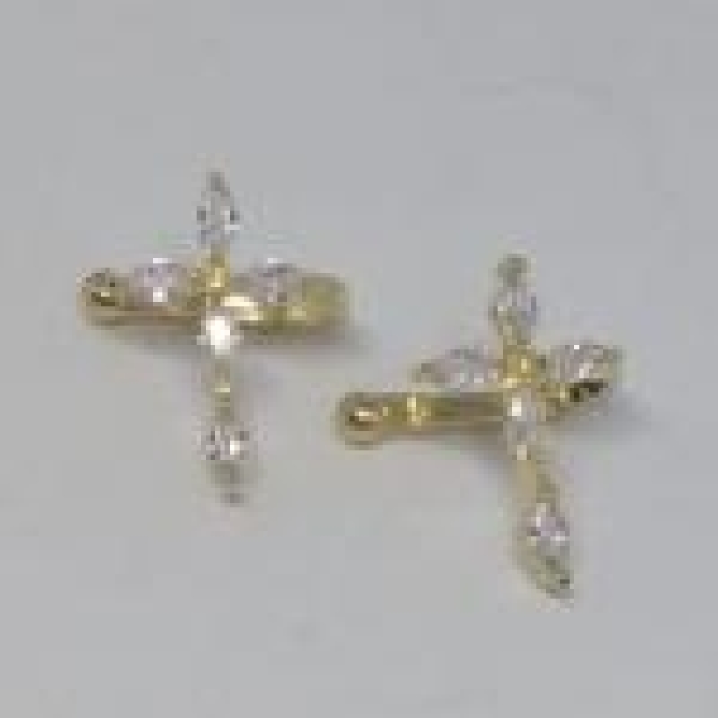 Piercing Crucifixo Cravejado 