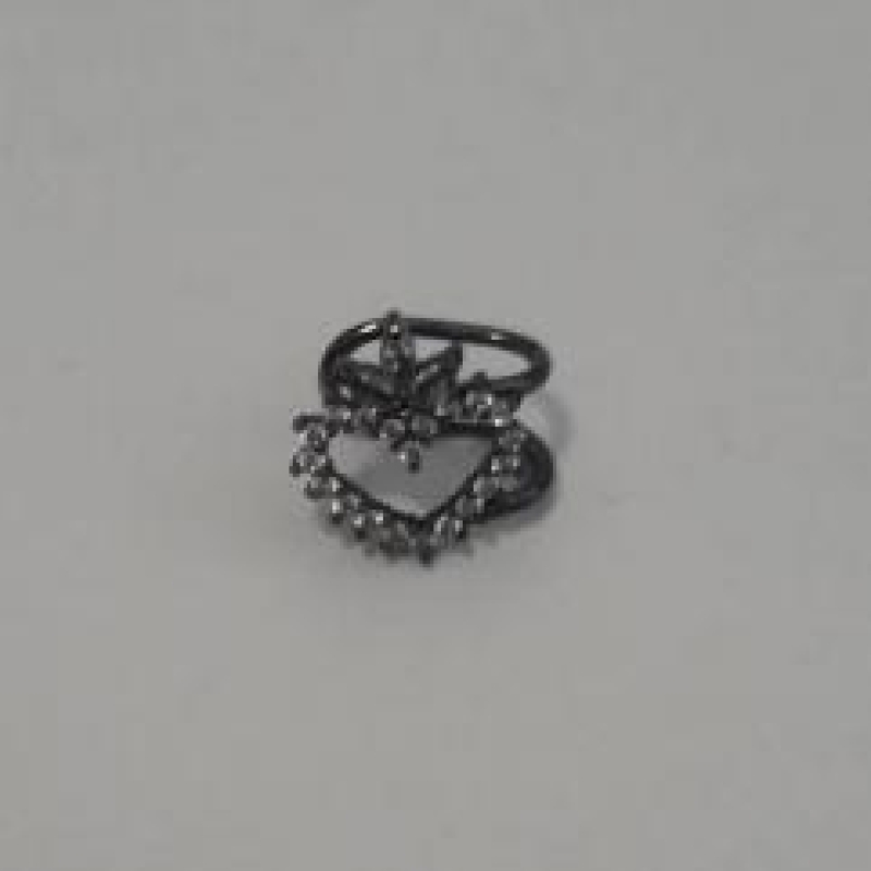 Piercing Fake Coração Coroa G