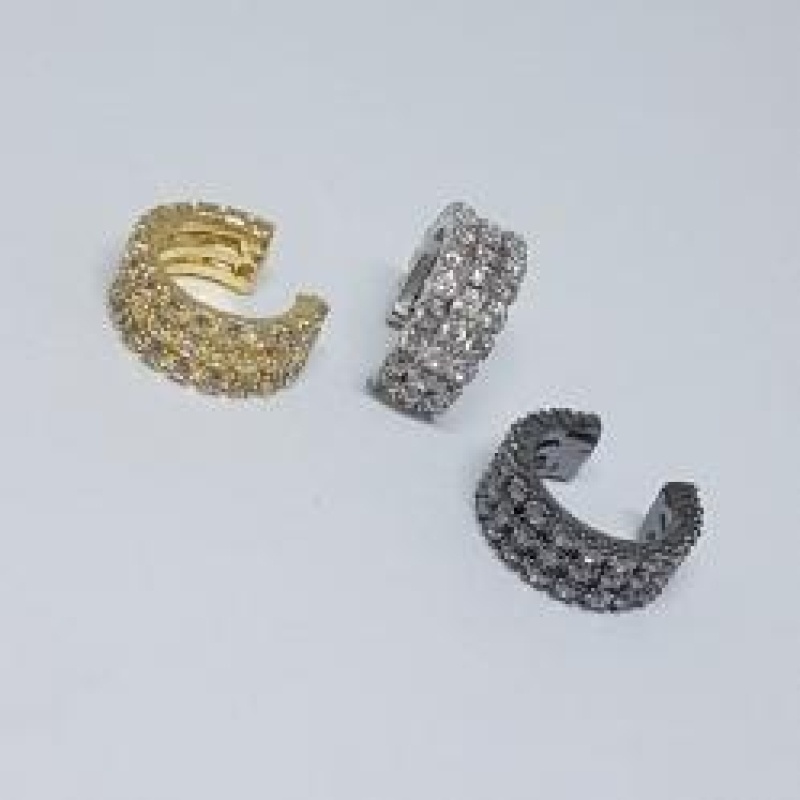 Piercing Fake Tres Tiras Zirconia