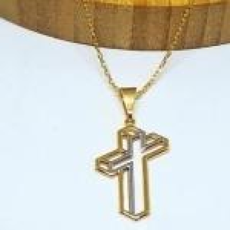 Pingente Crucifixo 3D