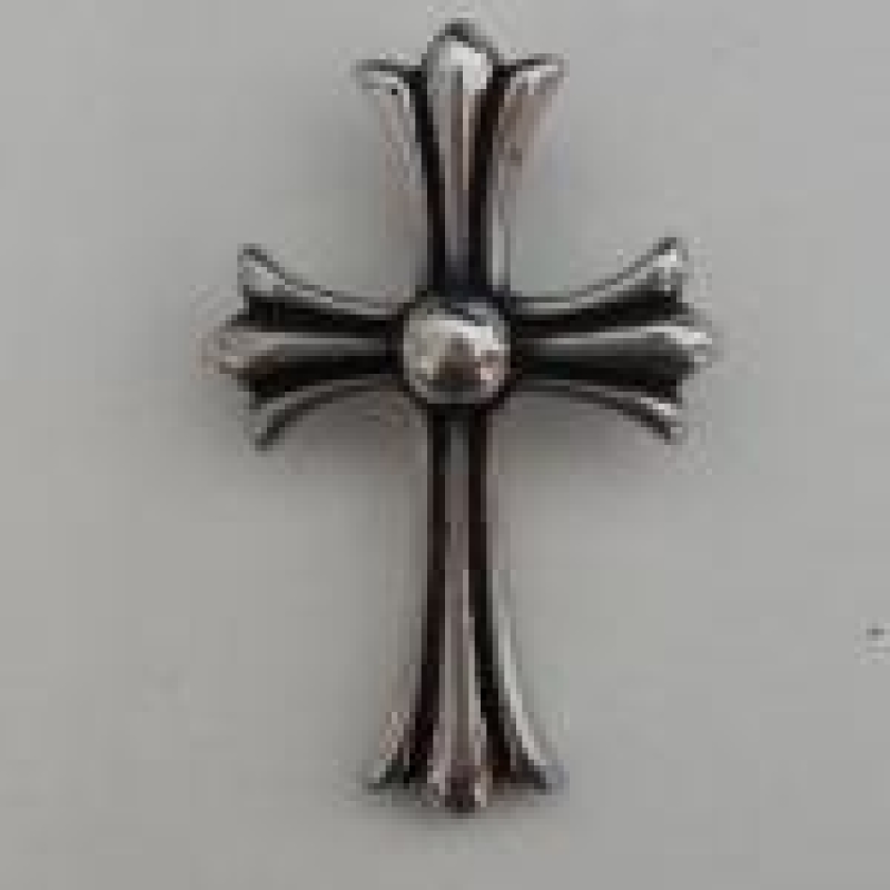 Pingente Crucifixo Masculino Com Detalhe Central