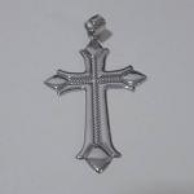 Pingente Cruz c/ Friso no Meio R