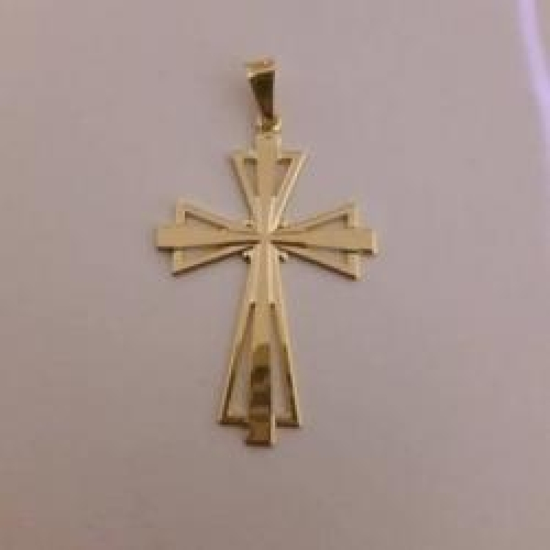 Pingente Cruz Sagrada Vazada