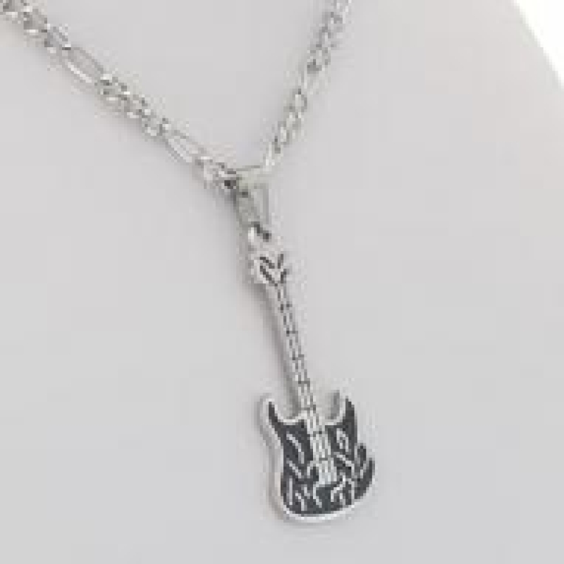 Pingente Guitarra com Resina 