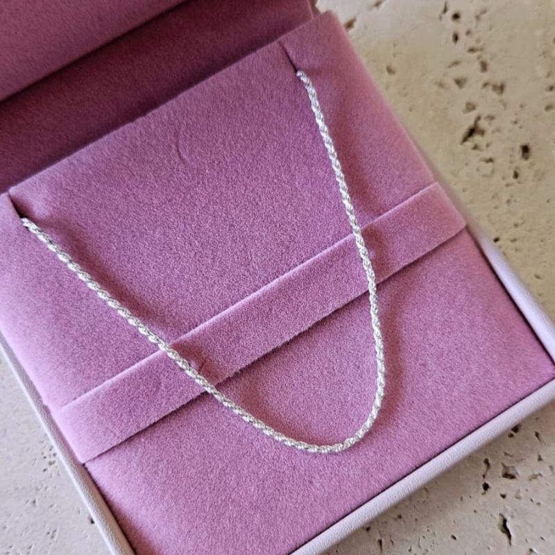 Pulseira Cordão Baiano 1,3mm 18cm Prata