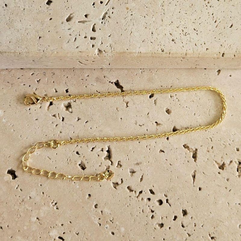 Pulseira Corrente Torcida 18cm