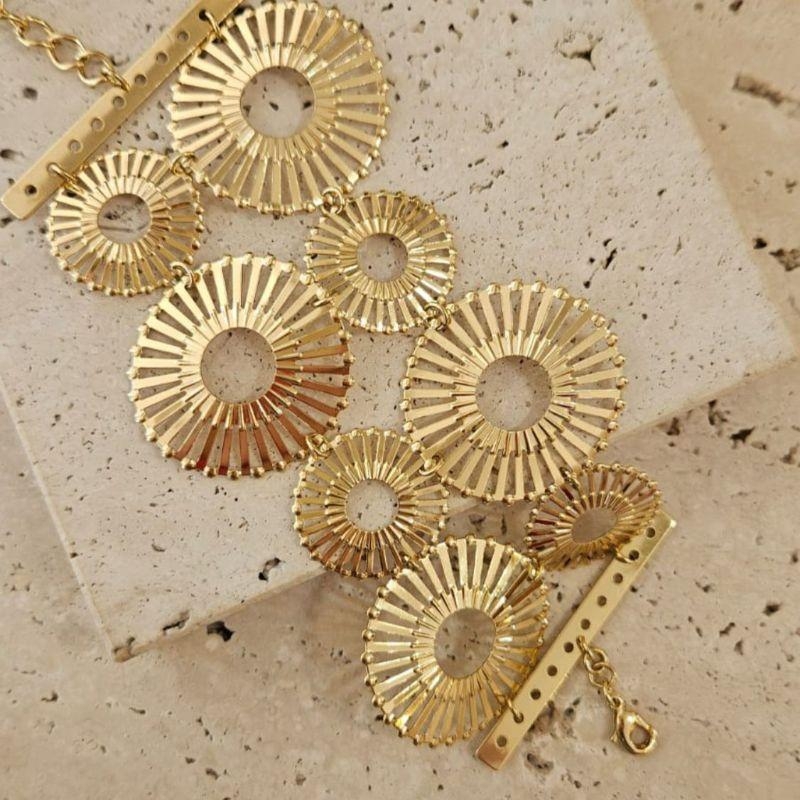 Pulseira Flores Maxi