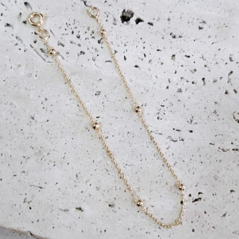 Pulseira Micro Bolinhas 18cm