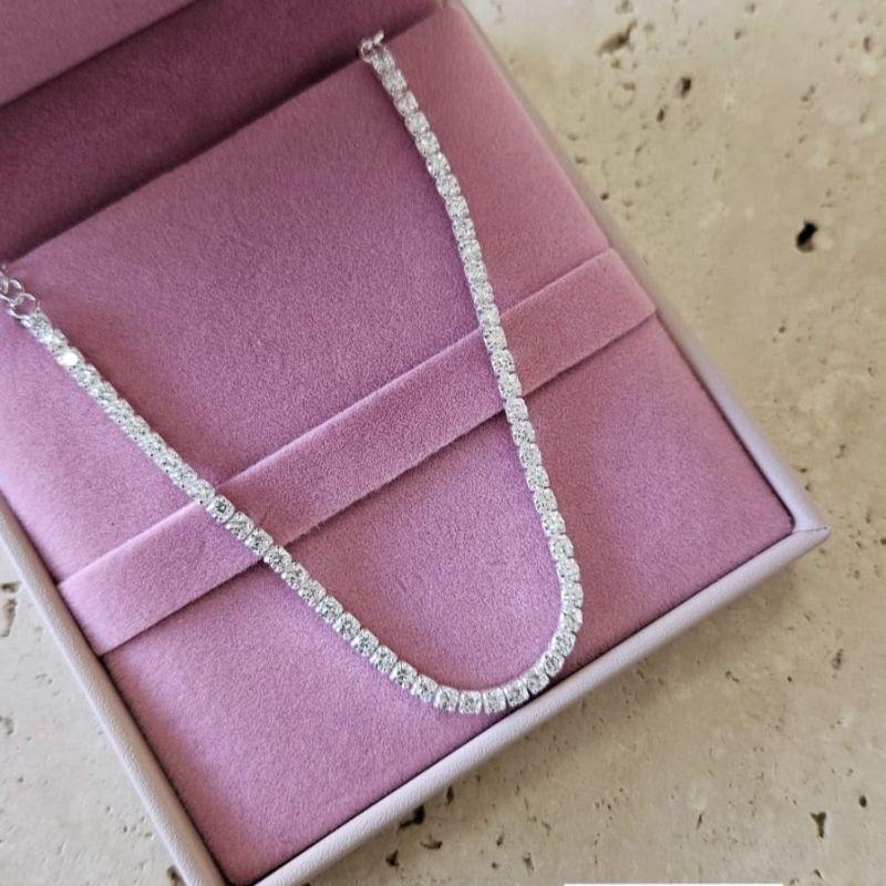 Pulseira Riviera 18cm Prata