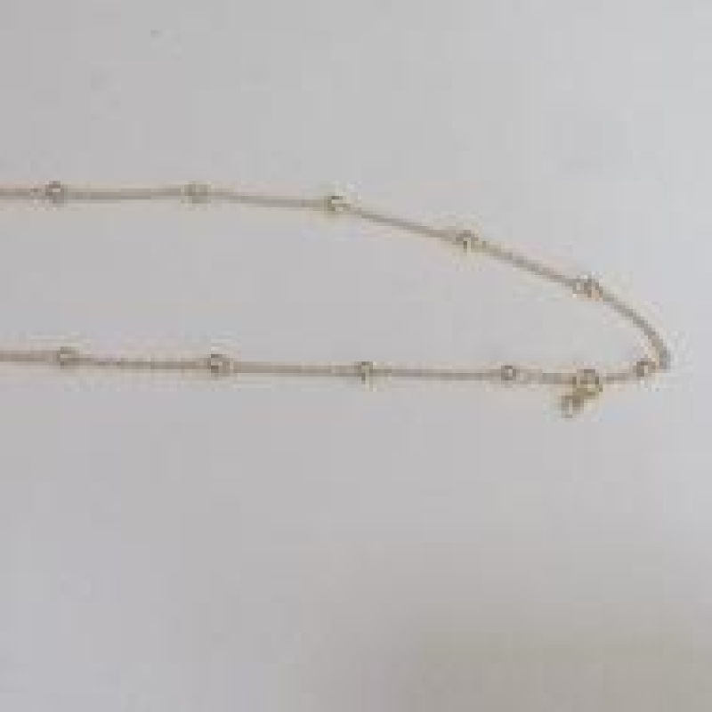 Tornozeleira Bolinha c/ Strass Pendurado