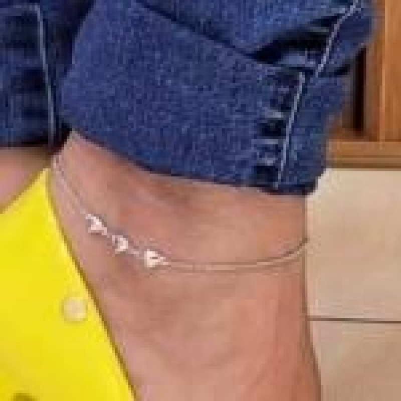 Tornozeleira Coração Chapinha Gordinho