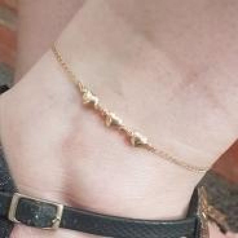 Tornozeleira Corações Chapinha 