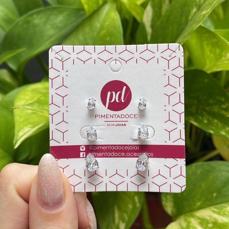 Trio de Gota Zirconia