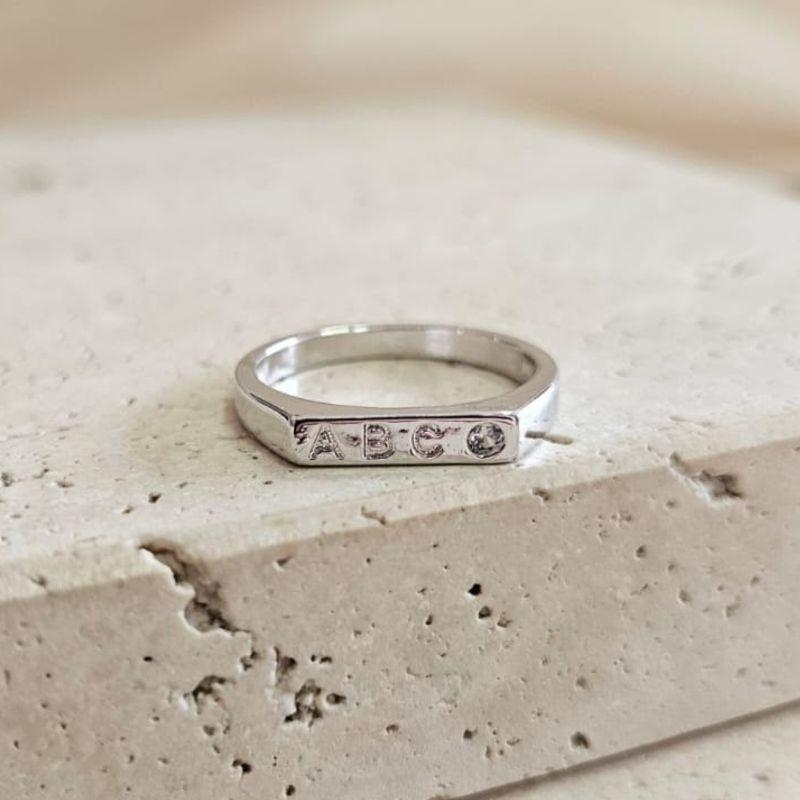 Anel ABC com Zirconia