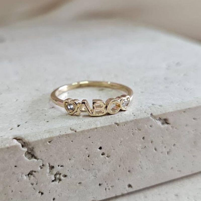 Anel ABC Corações